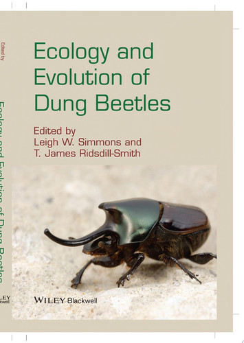 Ecology and Evolution of Dung Beetles