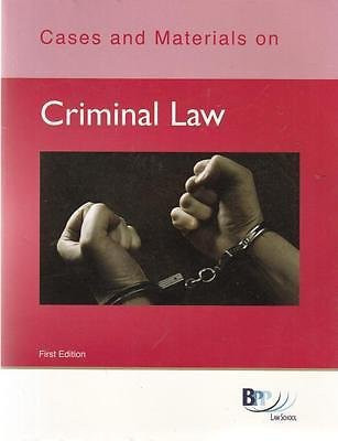 Cases and Materials on Criminal Law