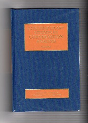 Contemporary Studies in Conversation Analysis
