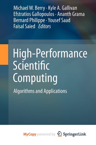 High-Performance Scientific Computing Algorithms and Applications