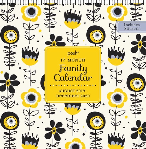 Posh: 17-Month 2019-2020 Family Wall Calendar