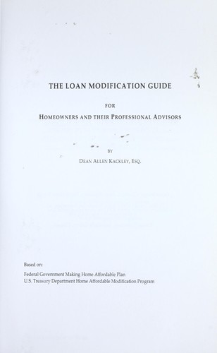 The Loan Modification Guide