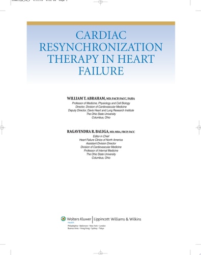 Cardiac Resynchronization Therapy in Heart Failure