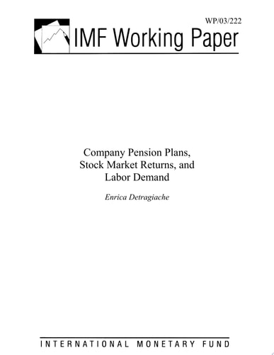 Company Pension Plans, Stock Market Returns, and Labor Demand