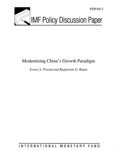 Modernizing China's Growth Paradigm