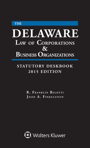 De Law Corporations Business Organizations Deskbook 2015E W/ Cd