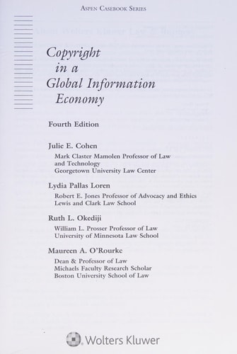 Copyright in a Global Information Economy
