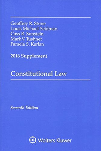 Constitutional Law 2016 Supplement