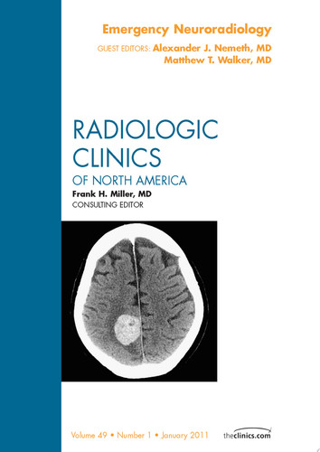 Emergency Neuroradiology, An Issue of Radiologic Clinics of North America