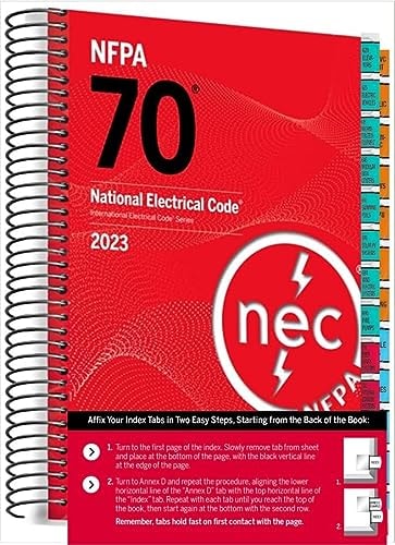 NFPA 70®, National Electric Code®, with Tabs 2023 Edition