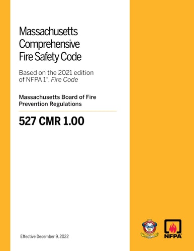 NFPA 1, Fire Code with Massachusetts Amendments 2021 Edition