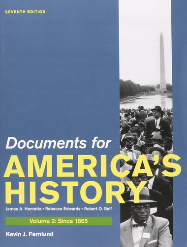 America: A Concise History 5e V2 & Documents for America's History 7e V2