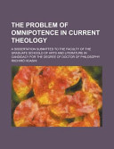 The Problem of Omnipotence in Current Theology