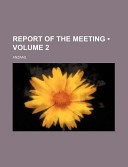 Report of the Meeting