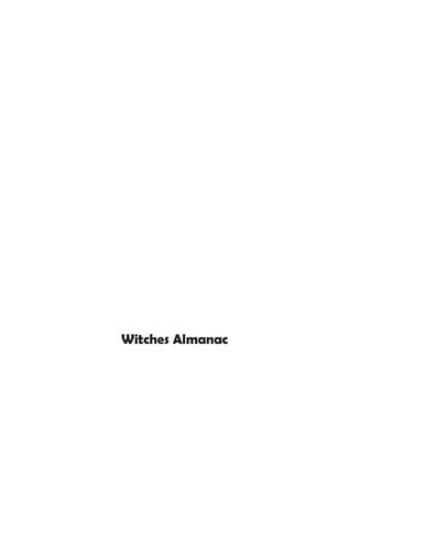 Witches Almanac