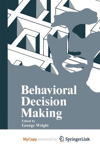 Behavioral Decision Making