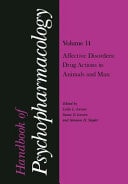 Handbook of Psychopharmacology