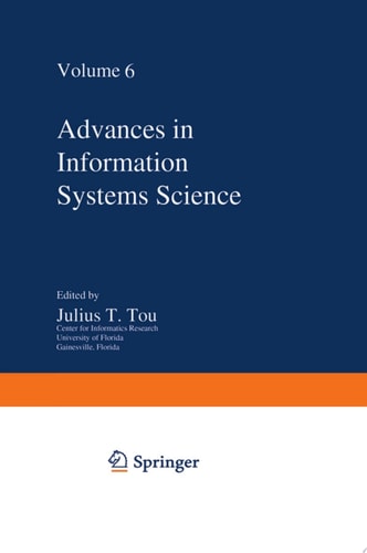 Advances in Information Systems Science Volume 6