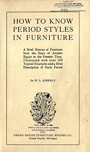 How to Know Period Styles in Furniture A Brief History of Furniture from the Days of Ancient Egypt to the Present Time