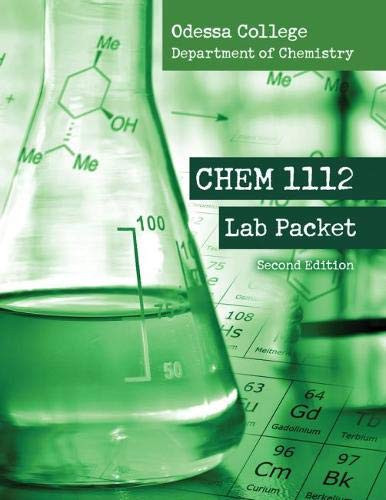 Odessa College Department of Chemistry CHEM 1112 Lab Packet