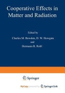 Cooperative Effects in Matter and Radiation