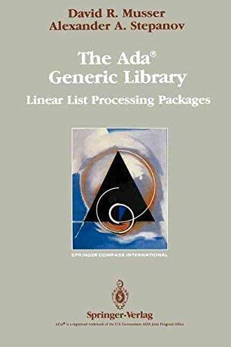 The Ada® Generic Library Linear List Processing Packages