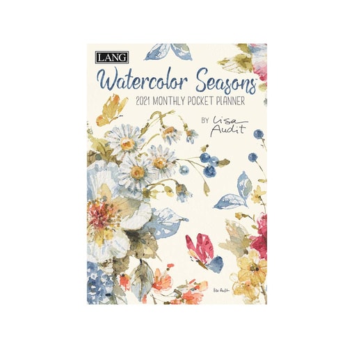 Watercolor Seasons 2021 Monthly Pocket Planner