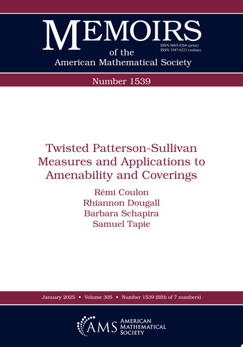 Twisted Patterson-Sullivan Measures and Applications to Amenability and Coverings
