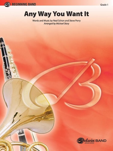 Any Way You Want It As Performed by Journey, Conductor Score & Parts