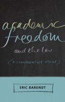 Academic Freedom and the Law A Comparative Study