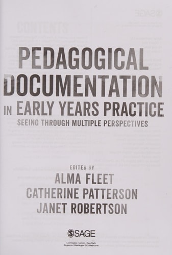Pedagogical Documentation in Early Years Practice Seeing Through Multiple Perspectives