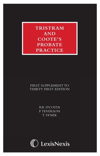 Tristram and Coote's Probate Practice 31st Edition Supplement