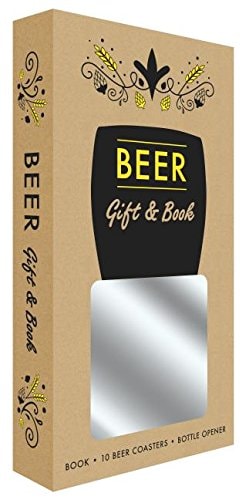 Beer Gift & Book Book, 10 Beer Coasters, Bottle Opener