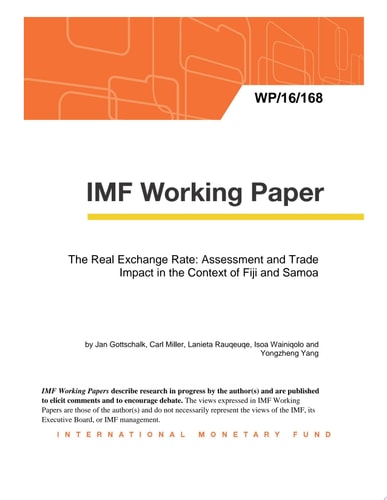 The Real Exchange Rate Assessment and Trade Impact in the Context of Fiji and Samoa