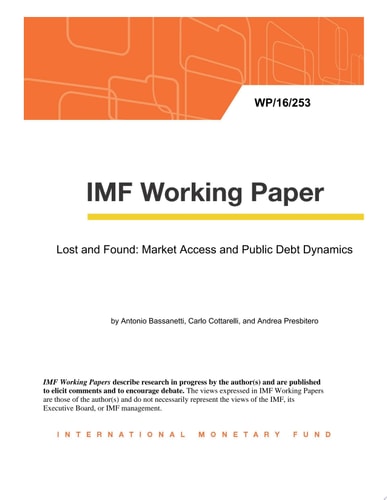 Lost and Found Market Access and Public Debt Dynamics