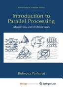 Introduction to Parallel Processing Algorithms and Architectures
