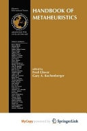 Handbook of Metaheuristics