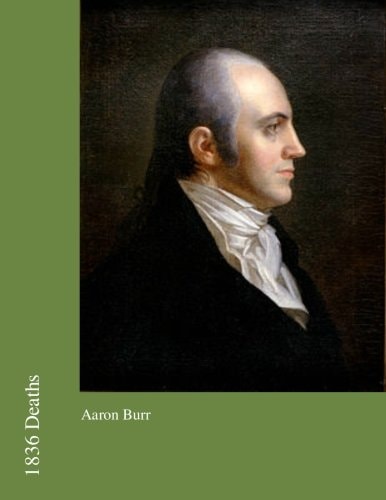 1836 Deaths Aaron Burr