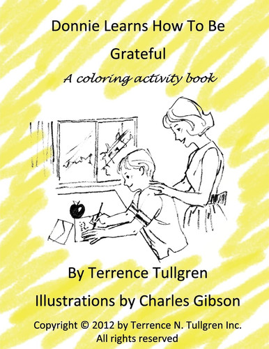 Donnie Learns How To Be Grateful A Coloring Activity Book