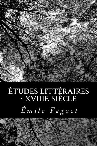 Études Littéraires - XVIIIe Siècle