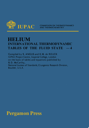 International Thermodynamic Tables of the Fluid State Helium-4