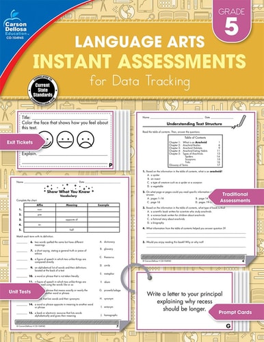 Instant Assessments for Data Tracking, Grade 5 Language Arts
