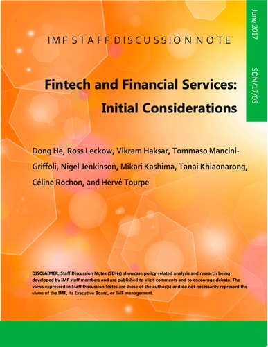 Fintech and Financial Services Initial Considerations