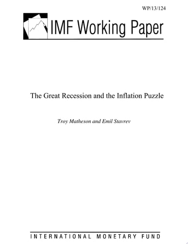 The Great Recession and the Inflation Puzzle