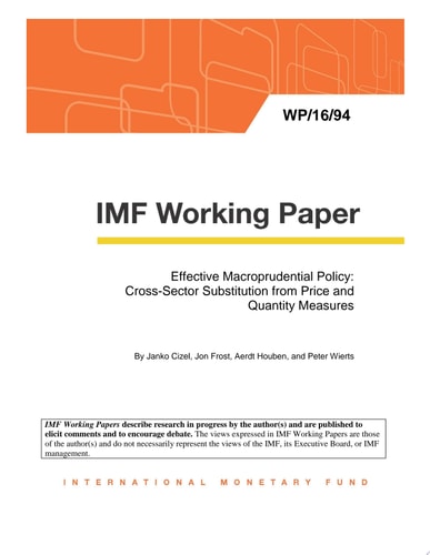 Effective Macroprudential Policy Cross-Sector Substitution from Price and Quantity Measures