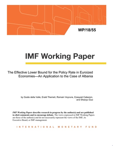 The Effective Lower Bound for the Policy Rate in Euroized Economies—An Application to the Case of Albania