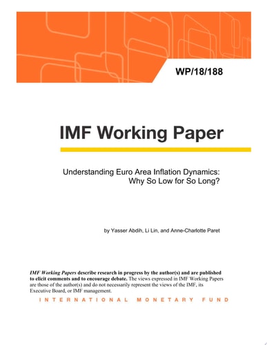Understanding Euro Area Inflation Dynamics: Why So Low for So Long?