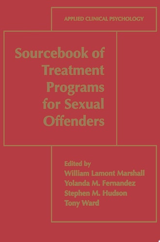 Sourcebook of Treatment Programs for Sexual Offenders