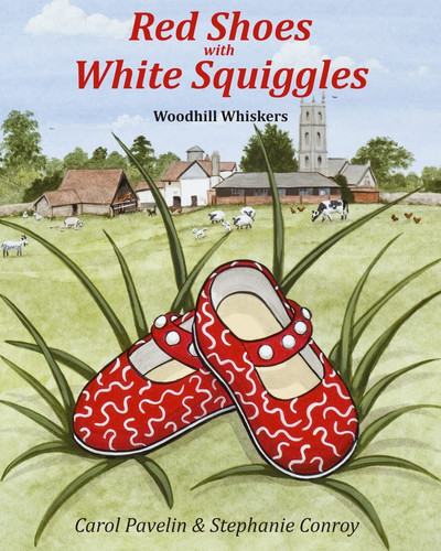 Red Shoes with White Squiggles Woodhill Whiskers