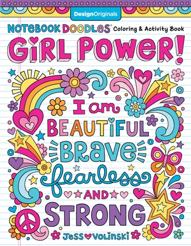 Notebook Doodles Girl Power! Coloring and Activity Book